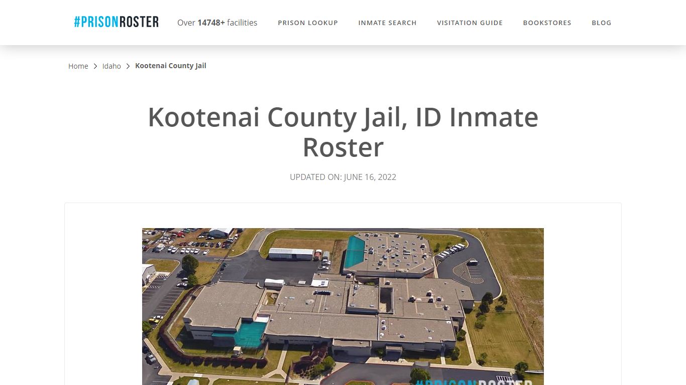 Kootenai County Jail, ID Inmate Roster